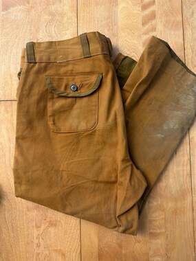 Vintage Sears Duck Canvas Hunting Brush Pants